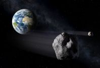 Asteroid whizzed past Earth