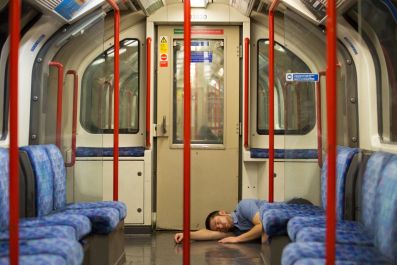 Asleep on the Tube