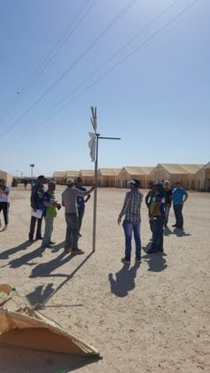 Refugee camp windmill