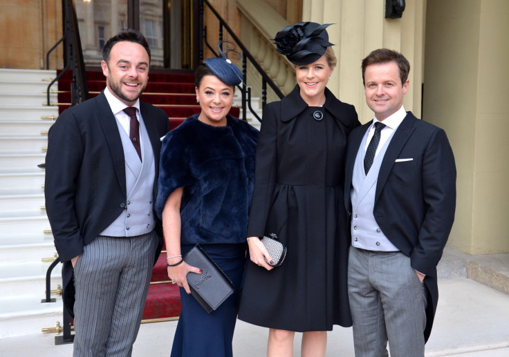 nt and Dec and their wives Lisa Armstrong and Ali Astall arrive at Buckingham Palace, where the pair will be awarded OBEs by the Prince of Wales at an Investiture ceremony on January 27, 2017in London, United Kingdom. 