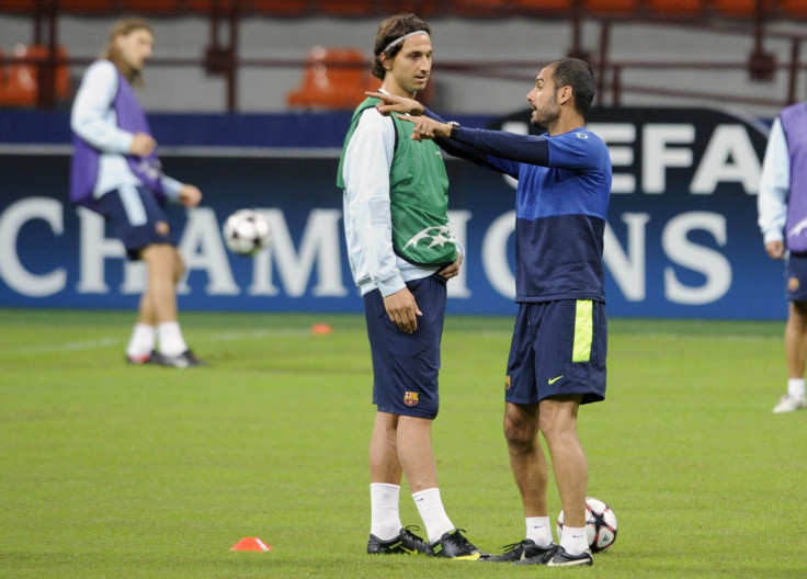 Zlatan Ibrahimovic Pep Guardiola