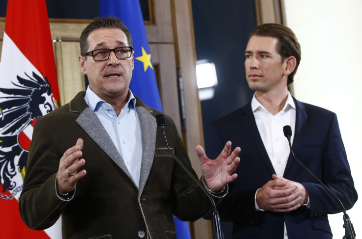 Heinz-Christian Strache Sebastian Kurz Austria