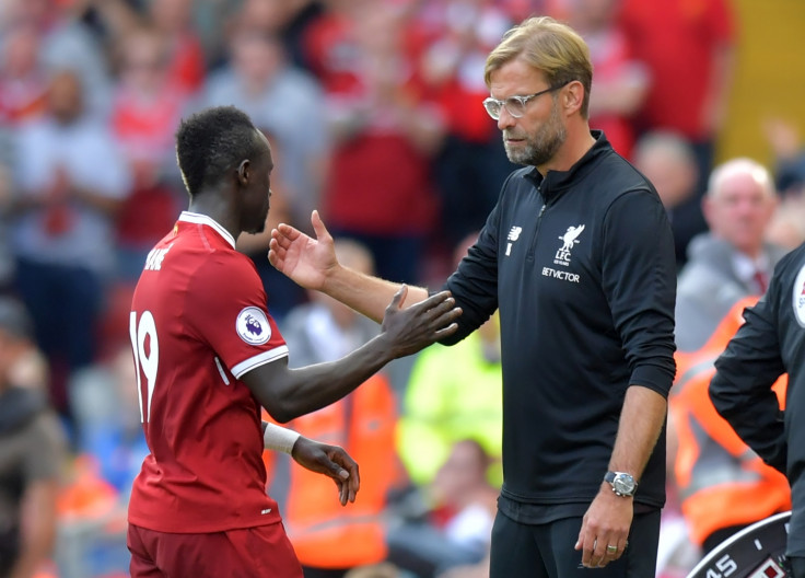 Sadio Mane and Jurgen Klopp