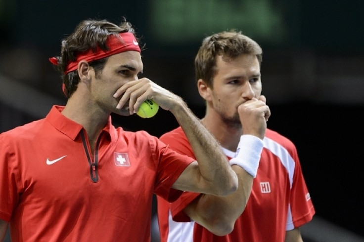 Roger Federer and Marco Chiudinelli