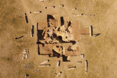 Drone Aerial Shot of the Ancient Turkish Ruins