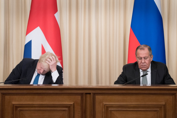 Boris Johnson and Sergei Lavrov