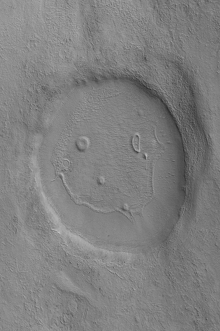 Smiley face on Mars