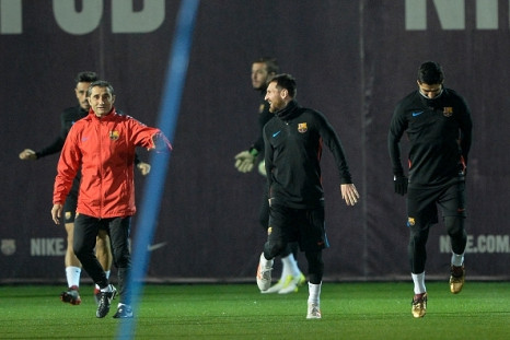 Ernesto Valverde and Lionel Messi