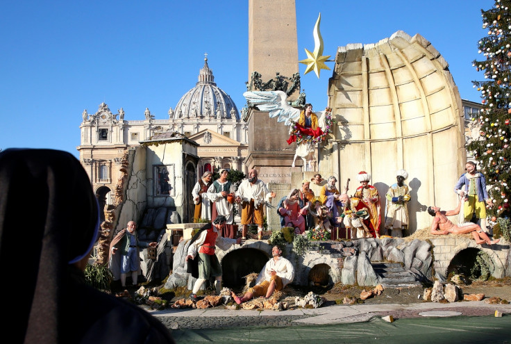 Pope Francis Vatican Nativity Scene