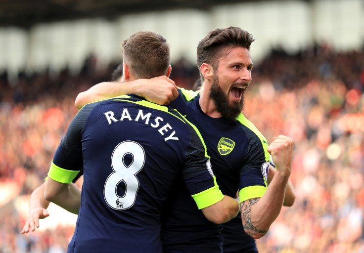 Olivier Giroud and Aaron Ramsey