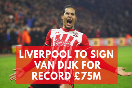 Liverpool Agree World Record £75m Deal To Sign Van Dijk From Southampton 