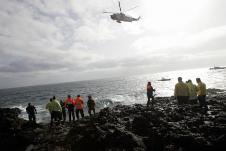 Rescue services patrol the Lanzarote coastline