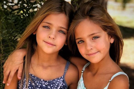 Identical twins Leah Rose and Ava Marie 