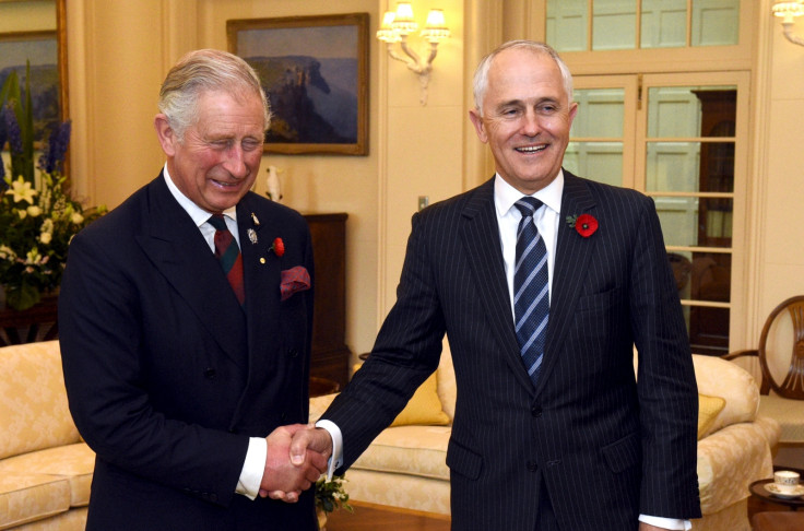 Malcolm Turnbull and Prince Charles