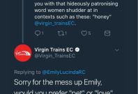 twitter exchange virgin trains