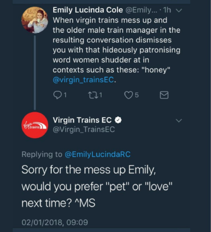 twitter exchange virgin trains