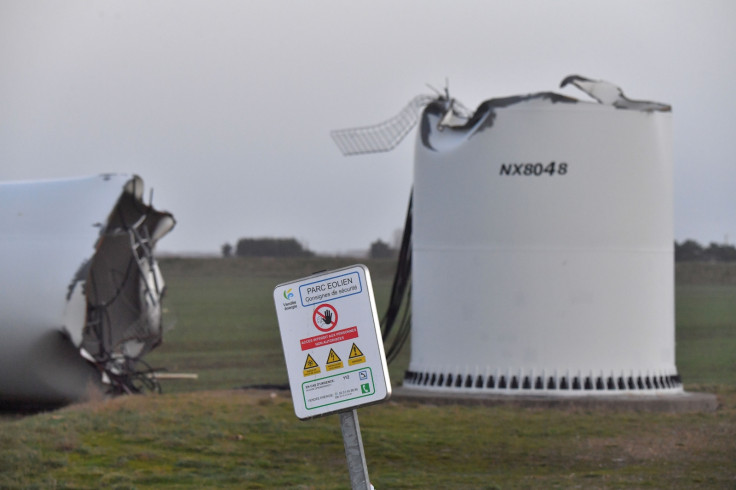 FRANCE STORM CARMEN WIND TURBINE