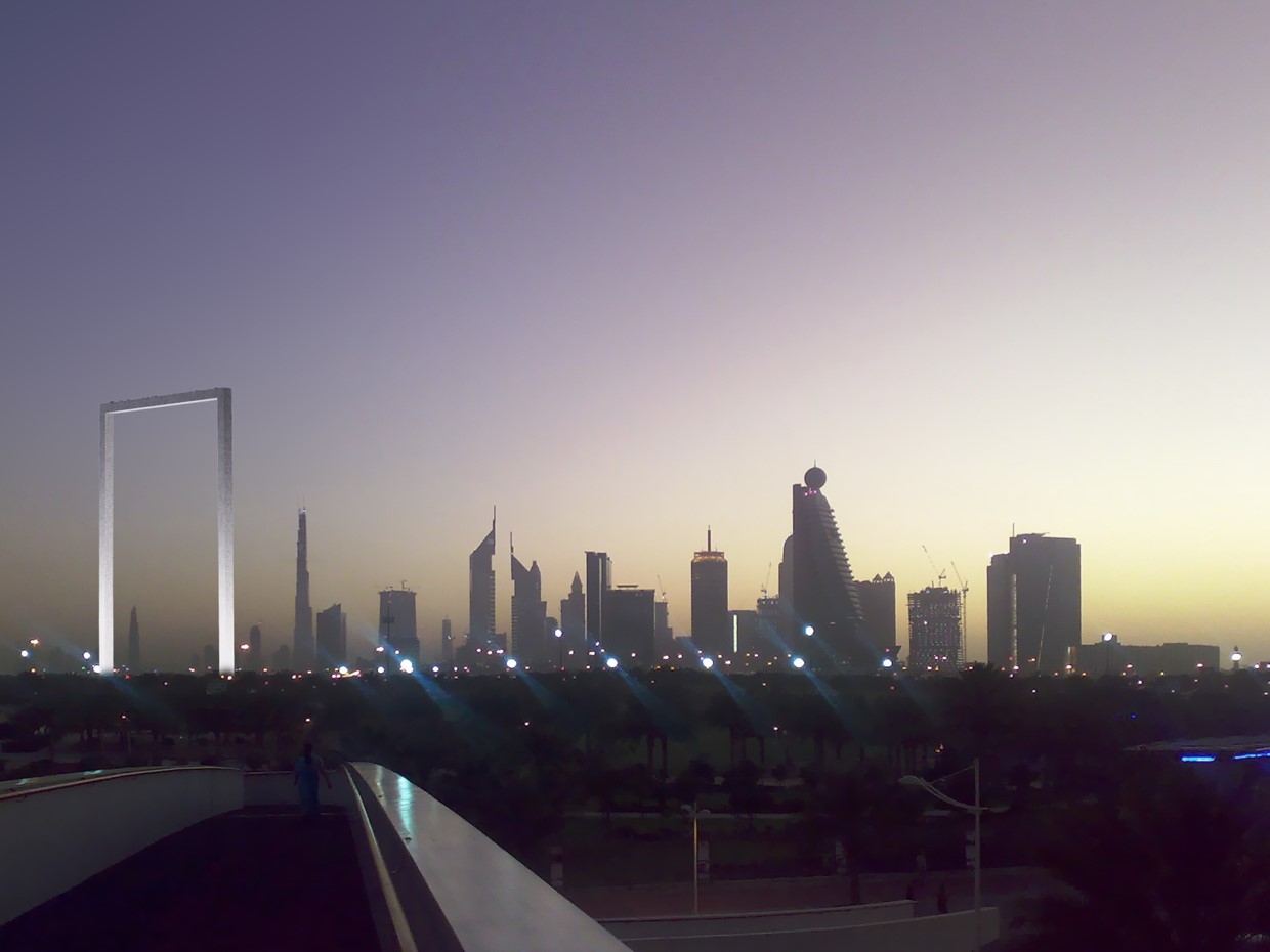The 150-metre Dubai Frame opened on New Year’s Day in the emirate’s Zabeel Park The 150-metre Dubai Frame opened on New Year’s Day in the emirate’s Zabeel Park
