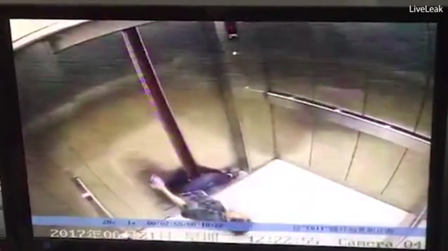 Woman loses leg in lift Woman loses leg in lift