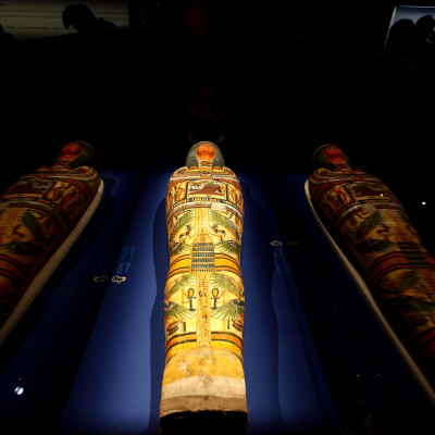 Ancient mummy box