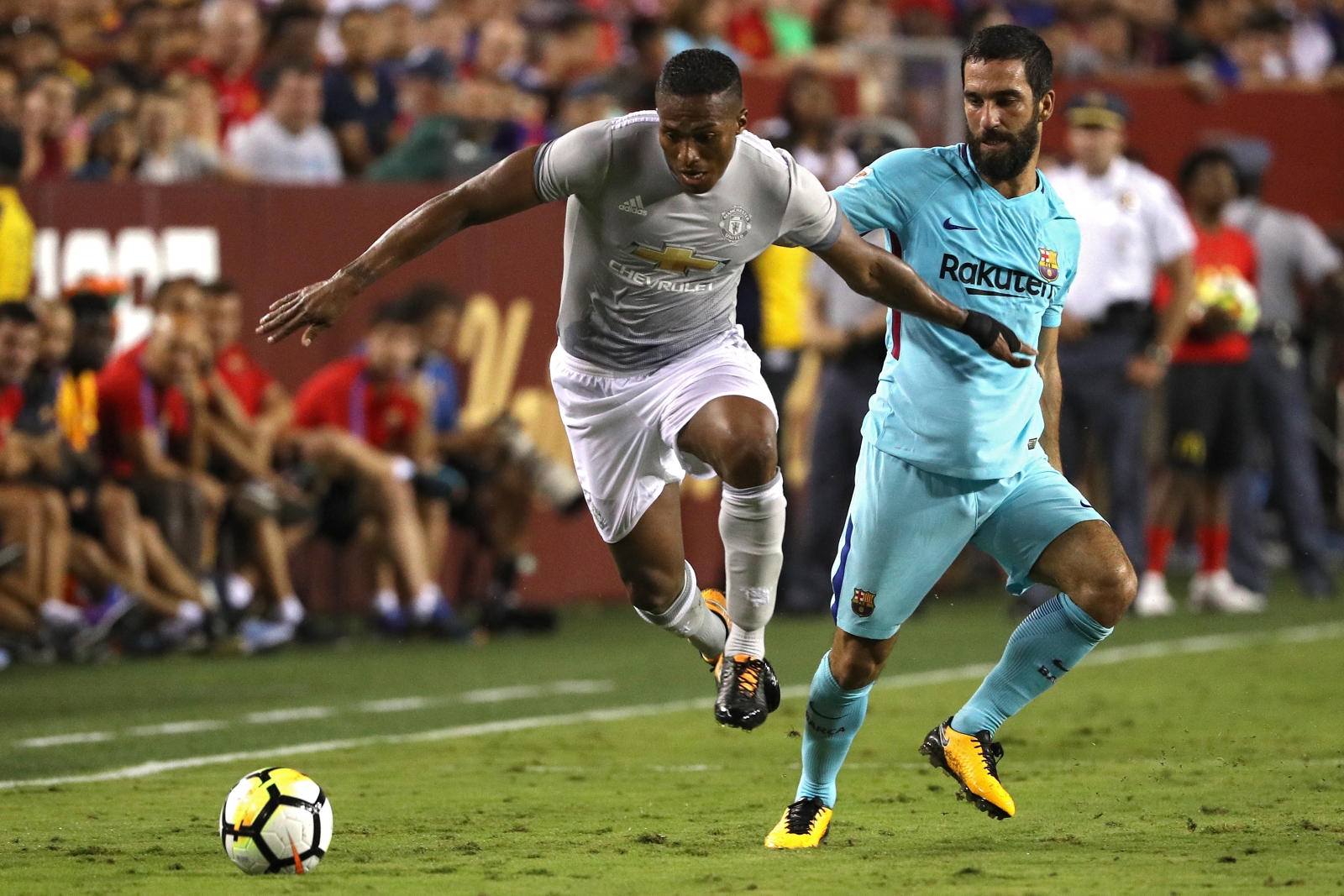 Antonio Valencia and Arda Turan Antonio Valencia and Arda Turan