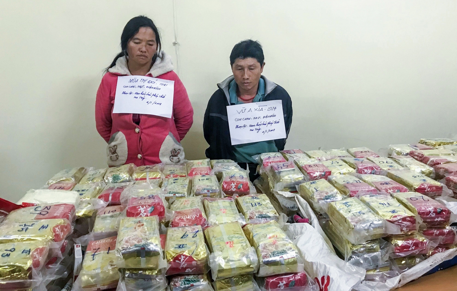 Vietnamese cops have seized $3m (£2.2m) worth of heroin smuggled inside packets of tea Vietnamese cops have seized $3m (£2.2m) worth of heroin smuggled inside packets of tea