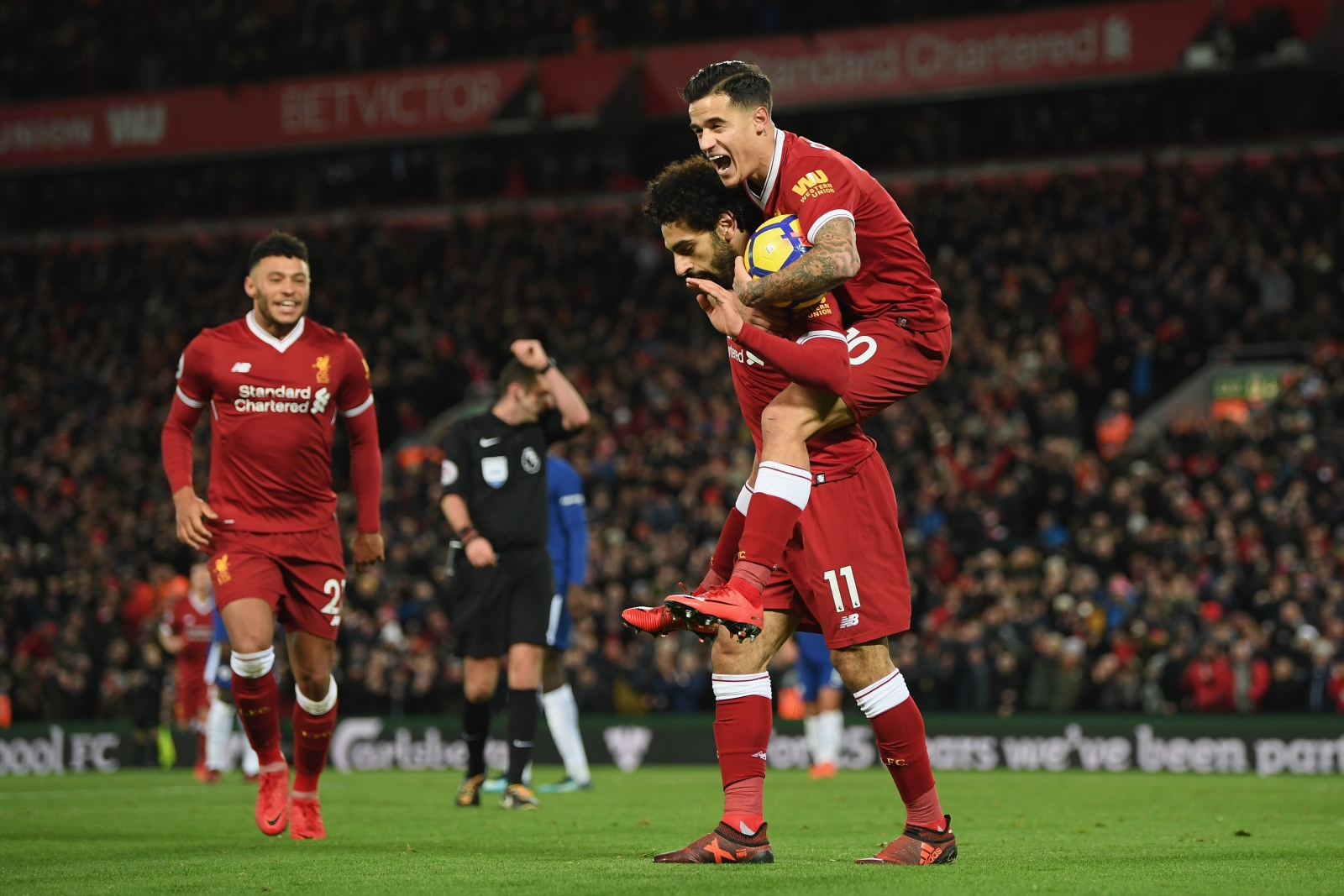 Philippe Coutinho and Mohamed Salah Philippe Coutinho and Mohamed Salah