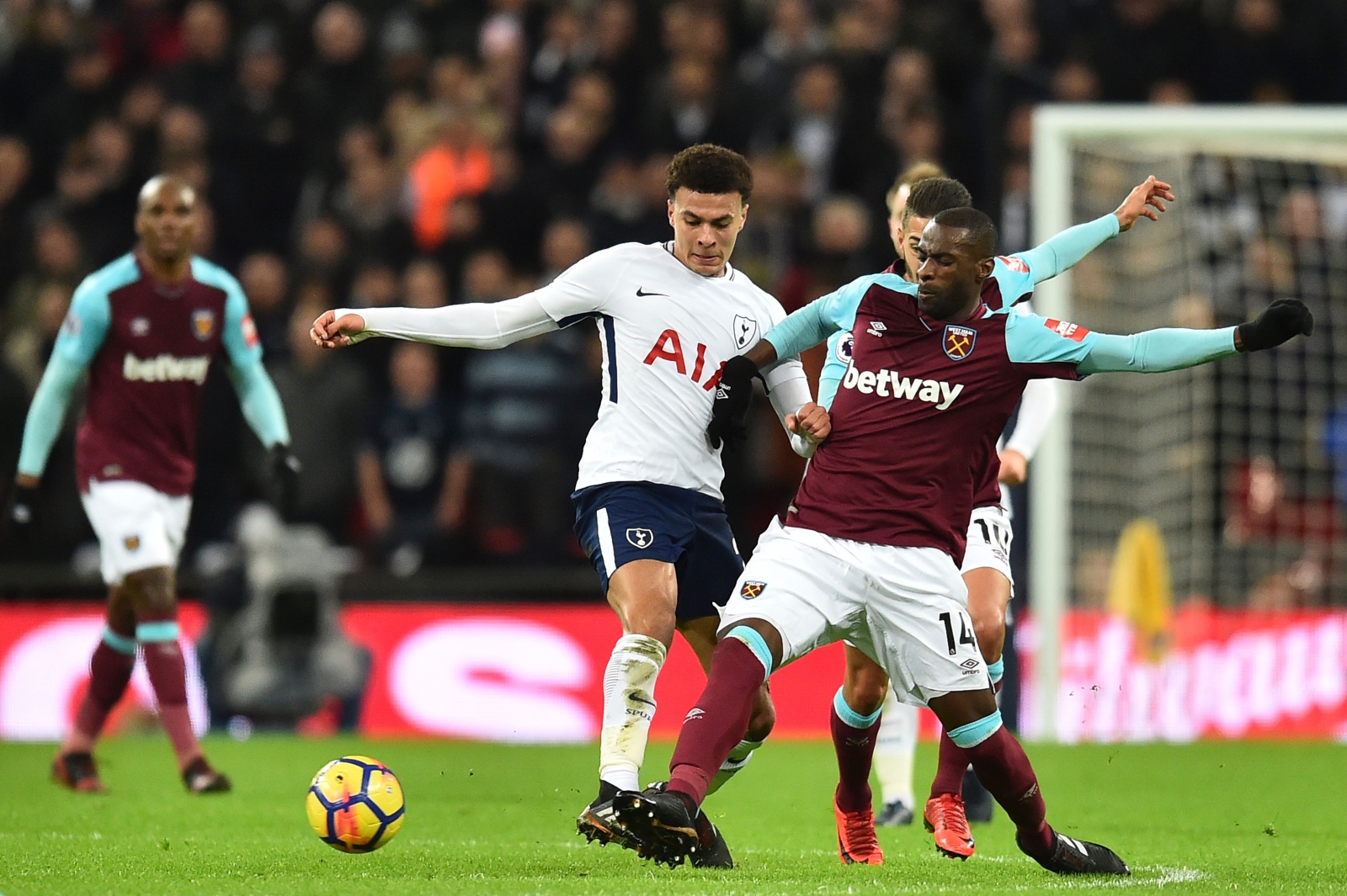 Dele Alli and Pedro Obiang Dele Alli and Pedro Obiang