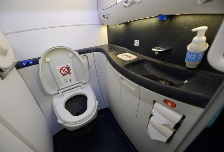United Airlines toilet