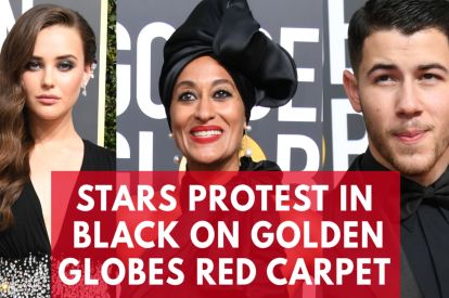 2018 Golden Globes Red Carpet: Stars Wear Black In Time's Up Protest Against Hollywood Sexual Harassment