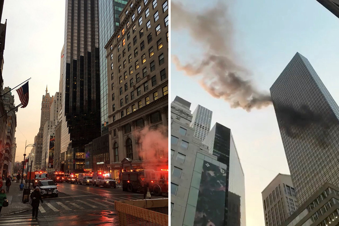 Trump Tower In New York Catches Fire And Smoke Is Seen Billowing From ...