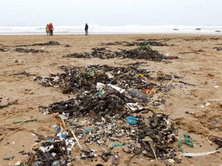 Litter at Watergate Bay