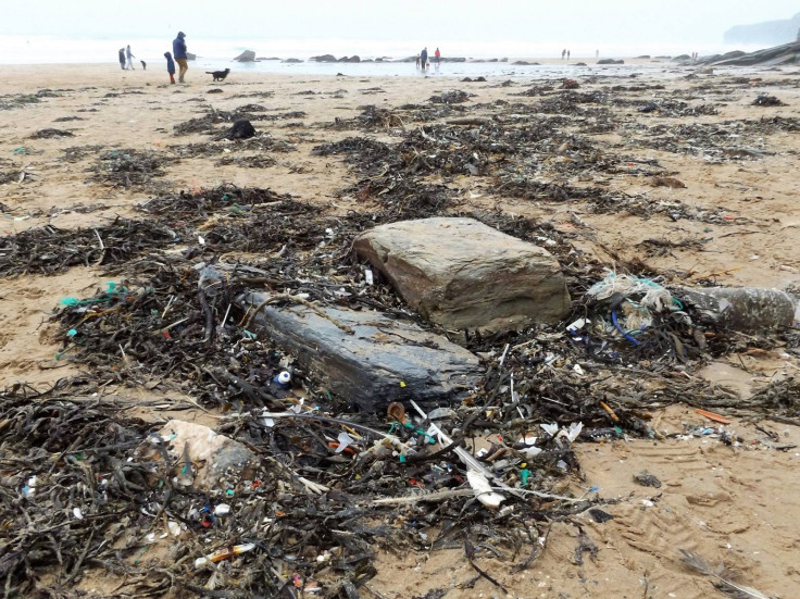 Litter at Watergate Bay