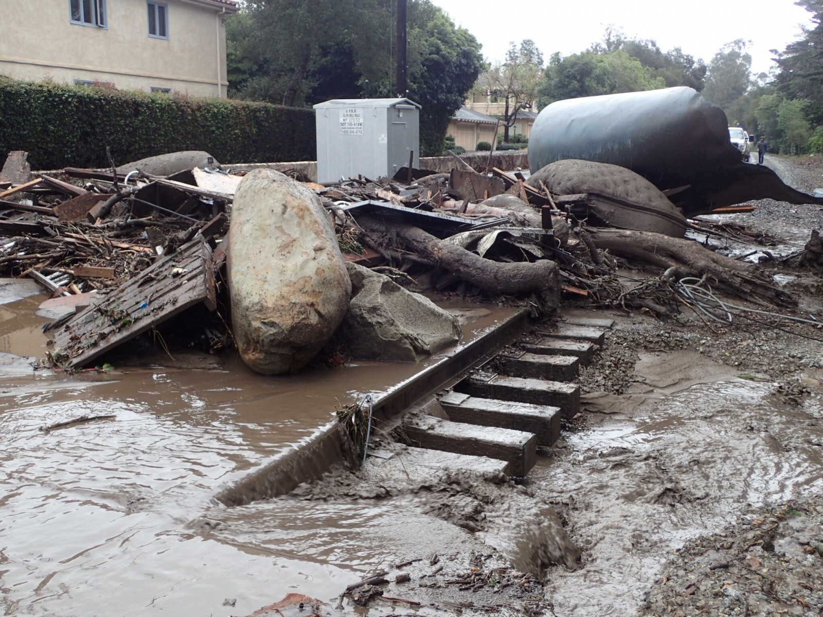 Photos show terrifying power of deadly mudslides that swept through