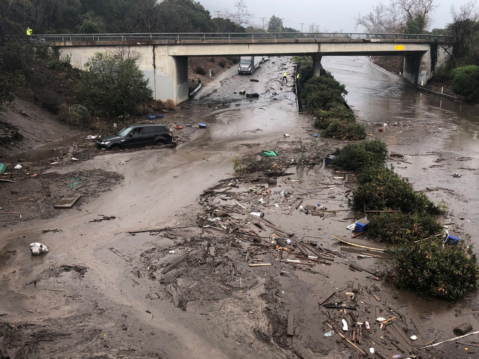 Photos show terrifying power of deadly mudslides that swept through
