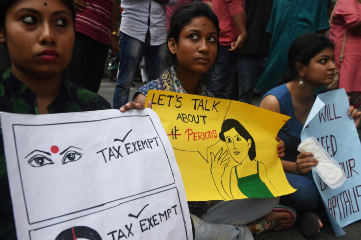 India protest sanitary pads 
