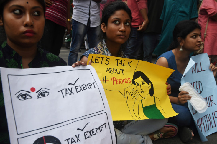India protest sanitary pads