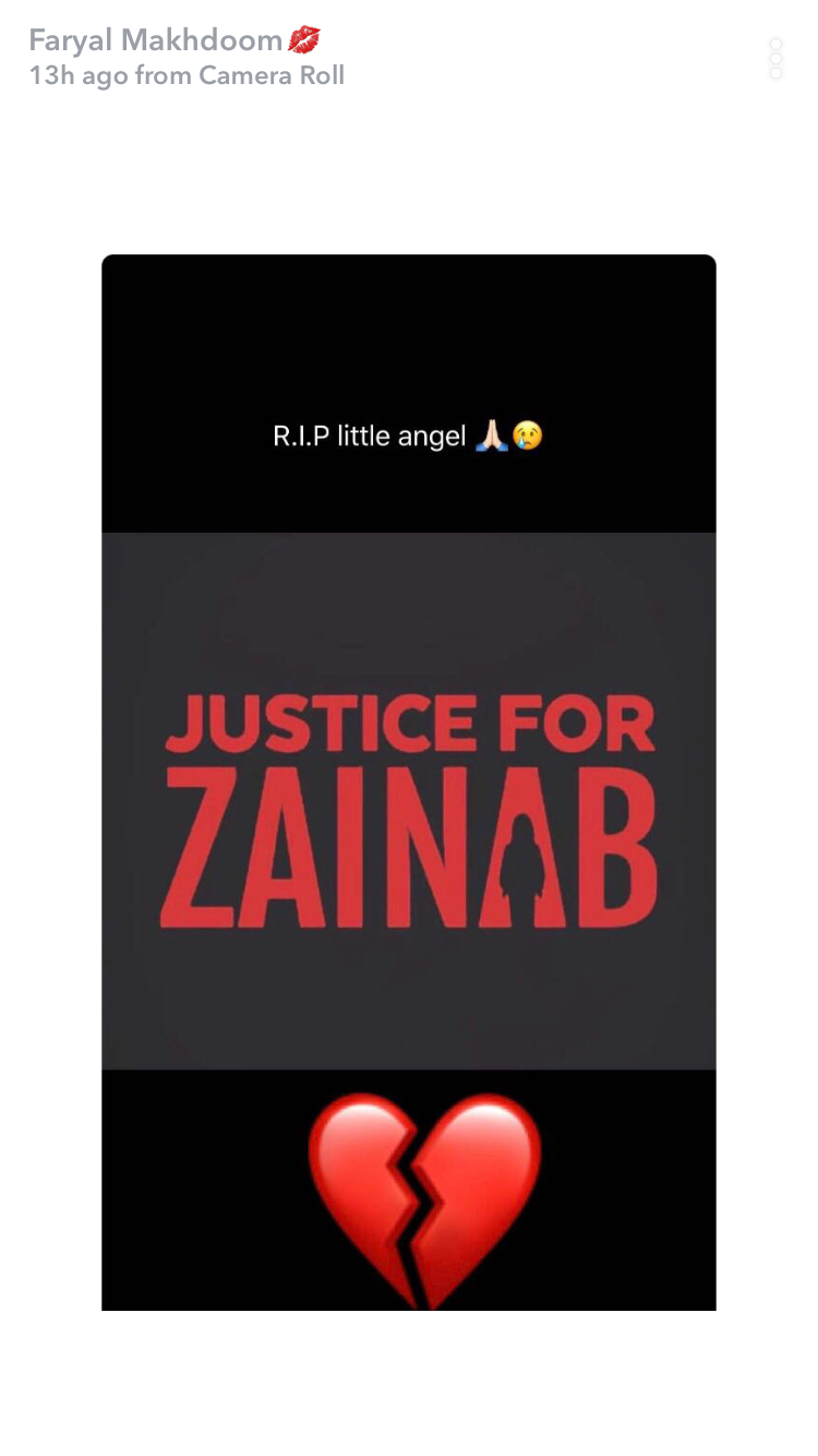 Zainab: A 8-year old girl raped and murdered. Humanity 