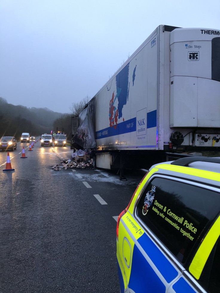 Gammon in lorry fire