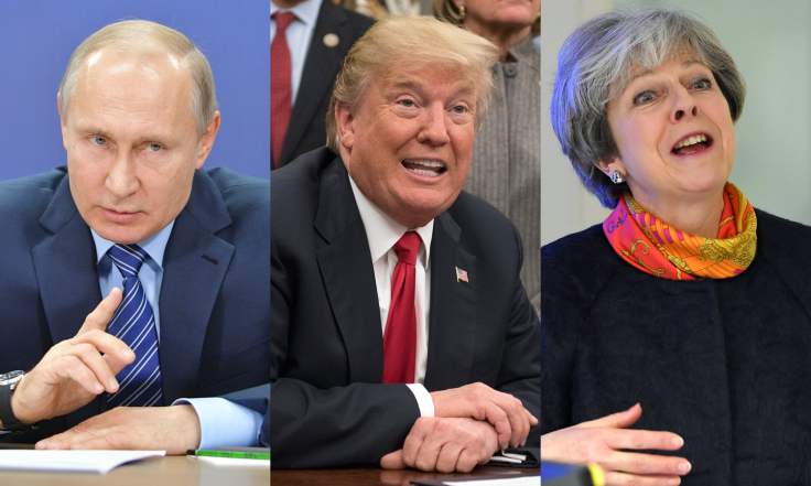 Vladimir Putin Donald Trump Theresa May