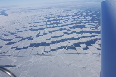 Strange ice patterns Canada.