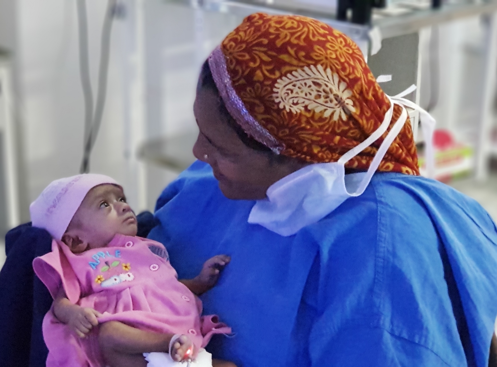 Miracle baby with mother Miracle baby with mother