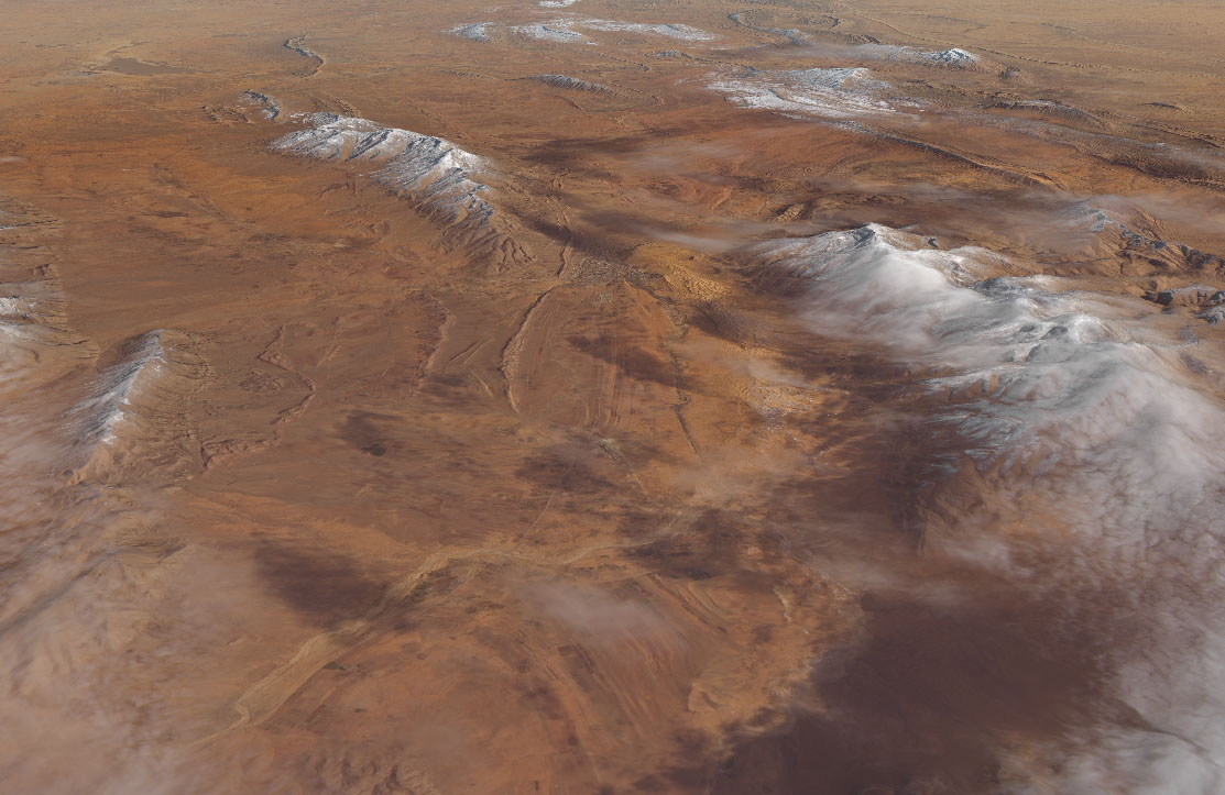Saharan snow