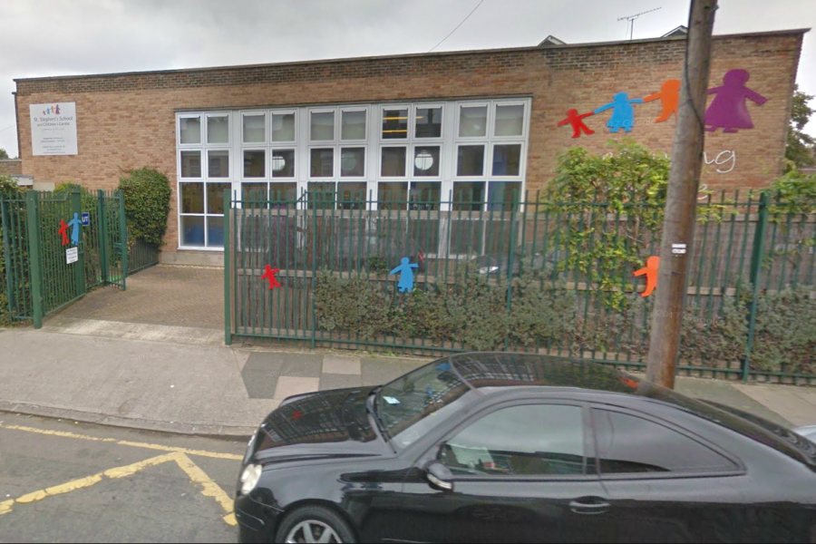 St Stephen's primary school, in Newham, east London, has banned hijabs and fasting from its classrooms St Stephen's primary school, in Newham, east London, has banned hijabs and fasting from its classrooms