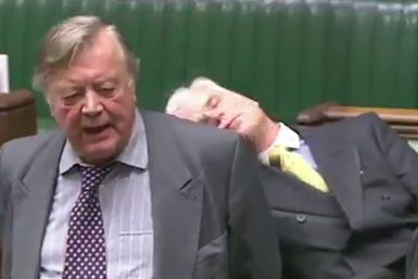 British MP Falls Asleep In Parliament