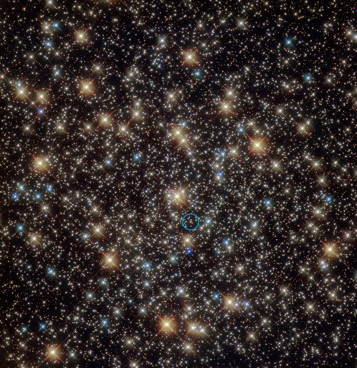 Invisible black hole discovered in globular cluster
