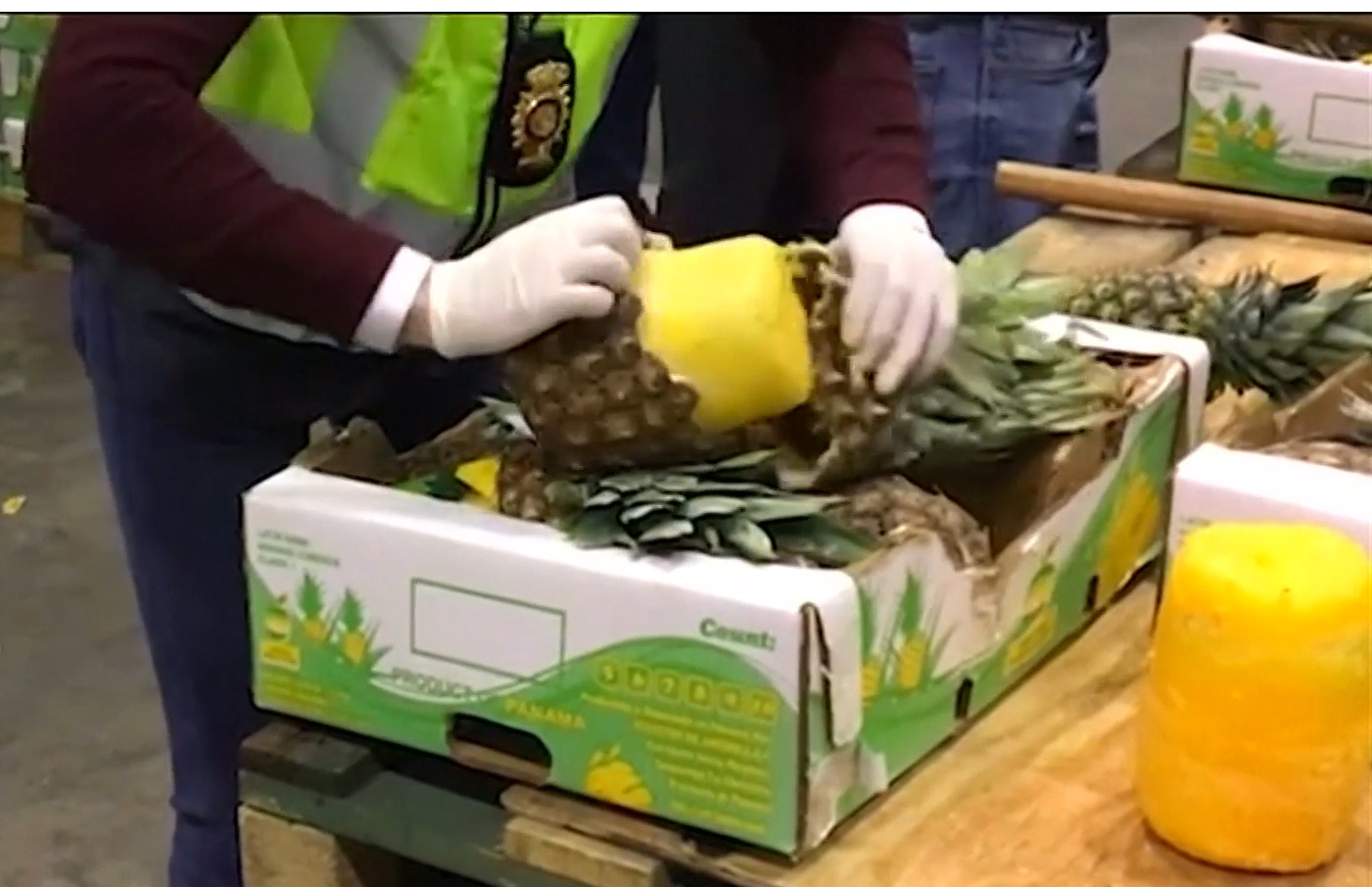 Cocaine pineapple ring caught smuggling 745kg of drugs disguised as