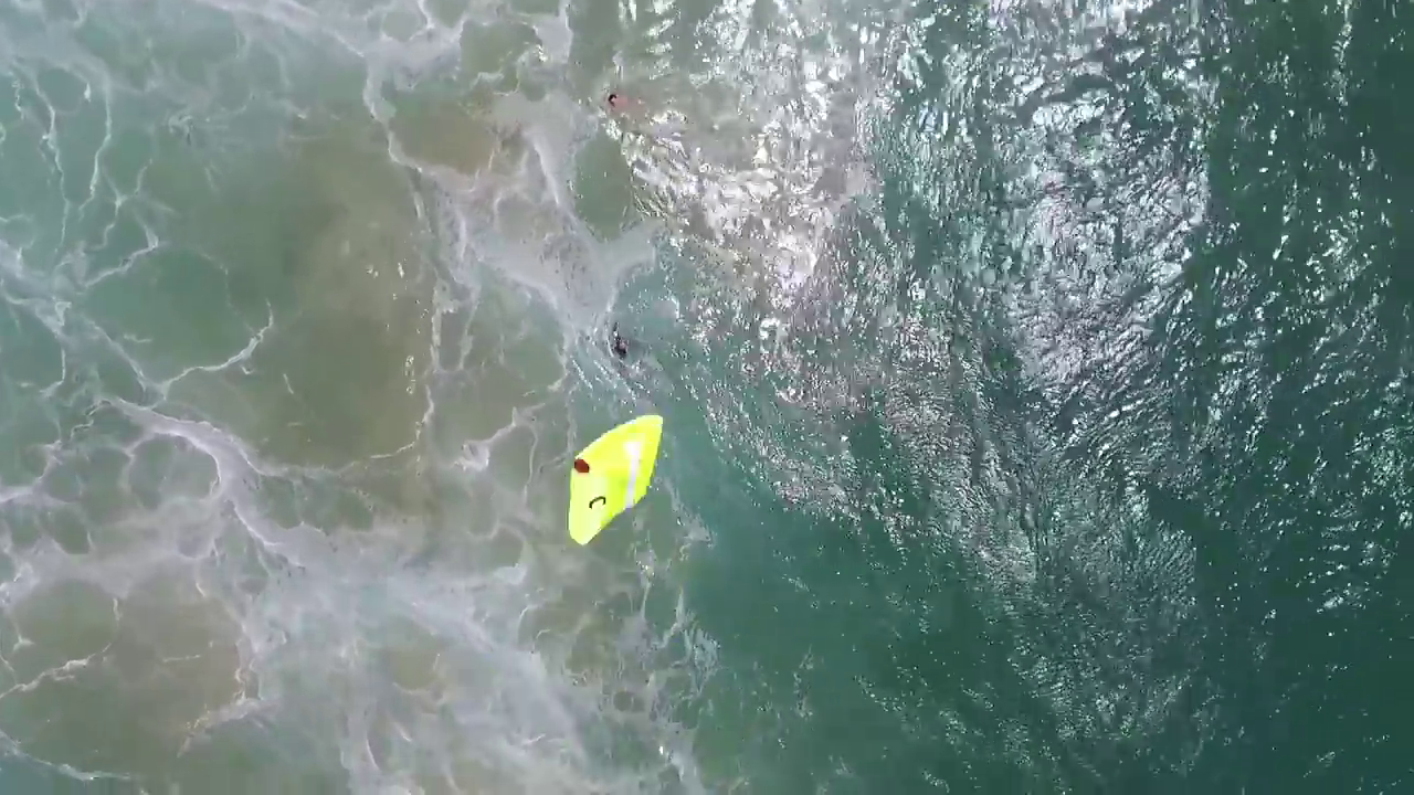 Drone drops lifesaving device