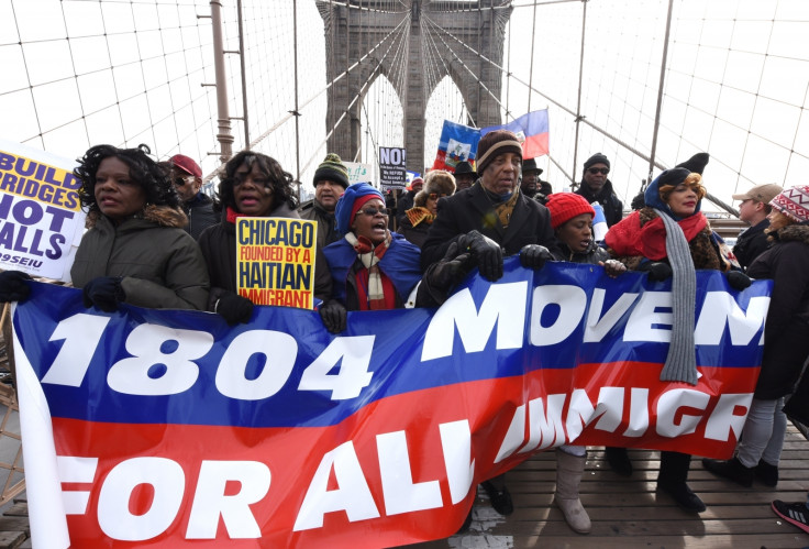 trump protest haiti