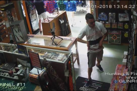 CCTV footage of thief 